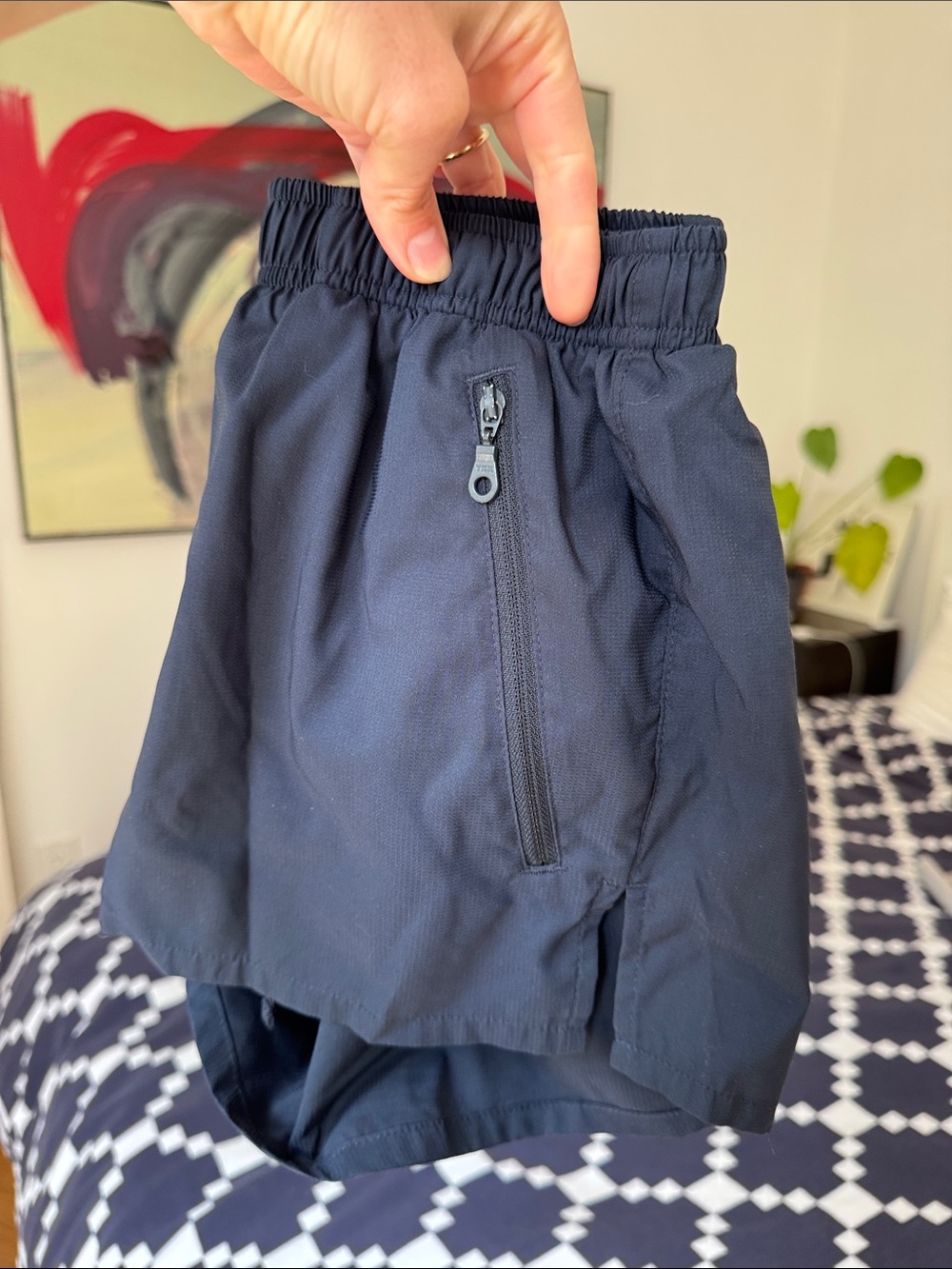 Girlfriend Collective XXS Navy Shorts
